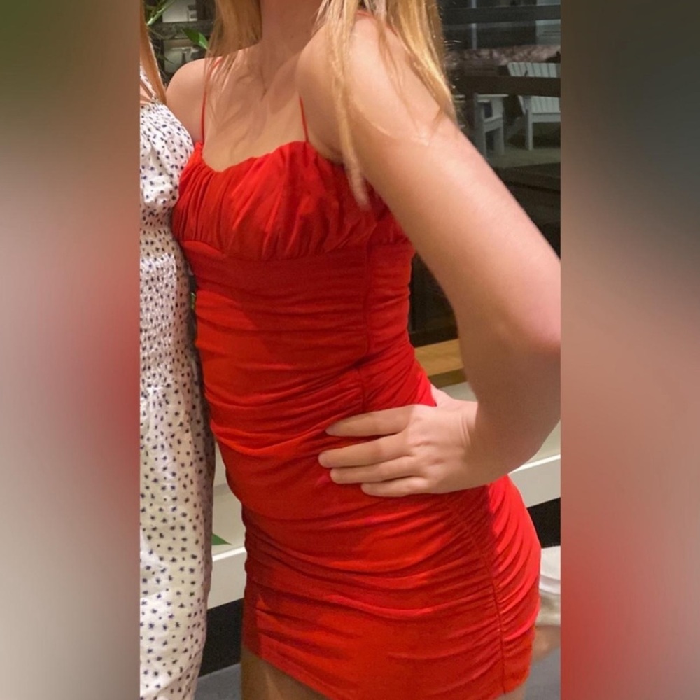 Princess Polly Scarlet Ruched Dress